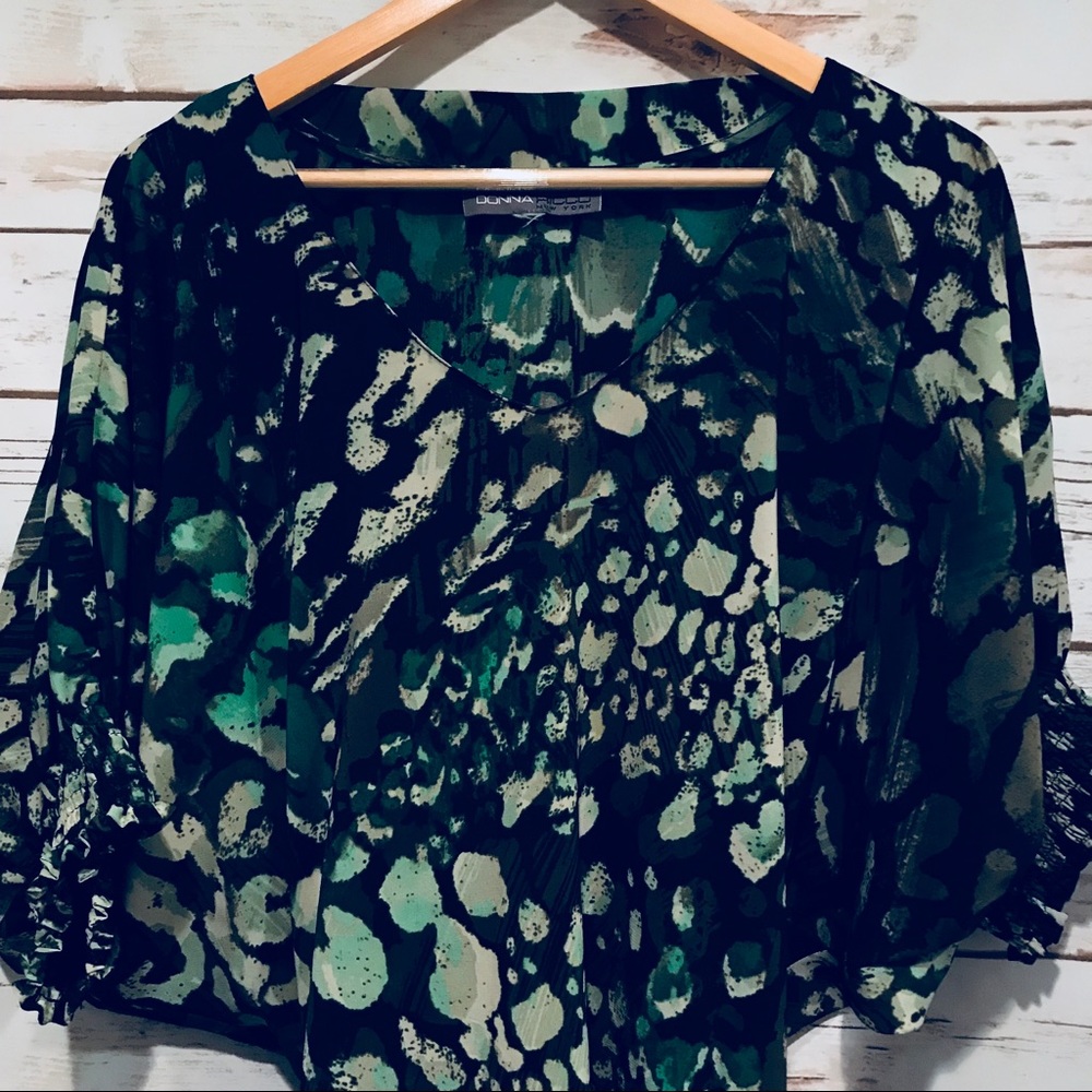 Camo animal print dress by Donna Ricco